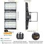 STASUN 150W LED Flood Light, 13500lm Outdoor Security Lights with 330°Wider Lighting Area, 3000K, OSRAM LED Chips, IP66 Waterproof Exterior Floodlight for Yard, Court, Parking Lot