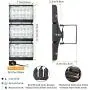 STASUN 150W LED Flood Light, 13500lm Outdoor Security Lights with 330°Wider Lighting Area, 3000K, OSRAM LED Chips, IP66 Waterproof Exterior Floodlight for Yard, Court, Parking Lot