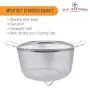 U.S. Kitchen Supply 3 Quart Stainless Steel Mesh Net Strainer Basket with a Wide Rim, Resting Feet and Handles - Colander to Strain, Rinse, Fry, Steam or Cook Vegetables & Pasta U.S. Kitchen Supply 3 Quart Stainless Steel Mesh Net Strainer Basket with a Wide Rim, Resting Feet and Handles - Colander to Strain, Rinse, Fry, Steam or Cook Vegetables & Pasta