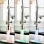 Fapully Commercial Single Handle Pull Down Sprayer Brushed Nickel Kitchen Faucet, Kitchen Sink Faucet with LED Light