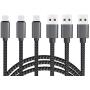 USB Type C Cable 3ft 3Pack by Ailun High Speed Type-C to USB A Sync and Charging Nylon Braided Cable