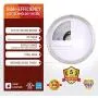 OSTWIN 12 Inch LED Flush Mount Ceiling Light, Dimmable Round Light Fixture, Brushed Nickel Finish, Plastic Shade, 15 Watts (100W Eq.), 1050 Lm, 3000K (Warm White), ETL and Energy Star Listed