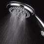Dream Spa 1459 9-Setting High-Power Ultra-Luxury Handheld Shower Head with Patented ON/OFF Pause Switch and 5-7 foot Stretchable Stainless Steel Hose (Premium Chrome) Use as overhead or handshower