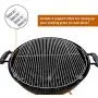 only fire Multi-Purpose Stainless Steel Rotisserie Ring Kit for Weber 22 1/2'' Kettle and Other Similar Grills