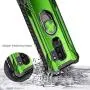 E-Began Case Compatible for Samsung Galaxy S9 Plus with Screen Protector (Maximum Coverage Flexible TPU Film), Aluminum Metal Built-in Magnetic Ring Holder, Full-Body Protective Military Case -Green E-Began Case Compatible for Samsung Galaxy S9 Plus with Screen Protector (Maximum Coverage Flexible TPU Film), Aluminum Metal Built-in Magnetic Ring Holder, Full-Body Protective Military Case -Green