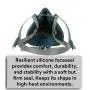 3M Rugged Comfort Quick Latch Half Facepiece Reusable Respirator 6502QL, Gases, Vapors, Dust, Medium
