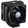 CoolerMaster MasterAir MA612 Stealth CPU Air Cooler, 6 Heat Pipes, Nickel Plated Base, Aluminum Black Fins, Push-Pull, Dual SickleFlow Fans for AMD Ryzen/Intel 1200/1151