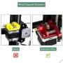 Houkr 3D Printer Parts Extruder Upgrade Replacement, MK8 Extruder Aluminum Alloy Block Bowden Extruder 1.75mm Filament for Creality 3D Ender 3,CR-7,CR-8, CR-10, CR-10S, CR-10 S4 S5 (Right Side)