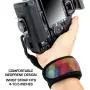 USA GEAR Professional Camera Grip Hand Strap with Geometric Neoprene Design and Metal Plate - Compatible with Canon, Fujifilm, Nikon, Sony and More DSLR, Mirrorless, Point & Shoot Cameras USA GEAR Professional Camera Grip Hand Strap with Geometric Neoprene Design and Metal Plate - Compatible with Canon, Fujifilm, Nikon, Sony and More DSLR, Mirrorless, Point & Shoot Cameras