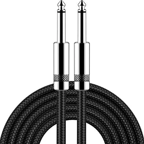 Guitar Cable 10 ft New bee Electric Instrument Cable Bass AMP Cord 1/4 Straight to Straight for Electric Guitar, Bass Guitar, Electric Mandolin, Pro Audio, Black Guitar Cable 10 ft New bee Electric Instrument Cable Bass AMP Cord 1/4 Straight to Straight for Electric Guitar, Bass Guitar, Electric Mandolin, Pro Audio, Black