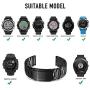Songsier Titanium Band for Fenix 5 Watch, Quick Fit 22mm Metal Replacement Strap Wristband for Fenix 6/ Fenix 6 Pro/Fenix 6 Sapphire/Fenix 5/ Fenix 5 Plus/Forerunner 935/945/Approach S60/Quatix 5