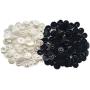 Snaps Plastic Snaps Buttons Hand-held Pliers Tool Installs Size 20, 22, 24 T5 No-Sew Button Snap Fastener Press Attacher Punch for Snaps (Pliers & 100 White Snaps & 100 Black Snaps)