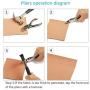 300 Sets 3 Sizes Leather Rivets LANMOK Double Cap Rivet Buttons Press Studs with Pliers and 3 Pieces Fixing Set Tools for Rivets Replacement DIY Craft Repairing Decoration (Leather Rivets)