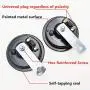 Viping Car Horn Car Electric Horn 118DB 12V Super Loud High Tone and Low Tone Metal Twin Horn Kit with Bracket Waterproof Air Horn Electric Universal Horn 2pcs for Moto Truck Boat Car (Black)