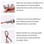 smseace 5PCS Red/Yellow/Blue/Green/White DC/AC12V-24V Energy Saving 5/16 Indicator Light Mounting Hole 8mm with 150mm Cable Length Metal Waterproof LED Indicator Light DQ-8T-5C-12
