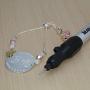 The Beadsmith Micro Engraver, 6.25'', Battery Operated (2xAAA), 2 Round Diamond-Tip Bits and Hex Key, Engraver, Polisher, and Mini Sander for Detail Metal Engraving, Wood Carving, and Jewelry Polishing