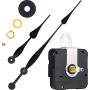 Hicarer High Torque Long Shaft Clock Movement Mechanism with 12 Inch Long Spade Hands (Black)