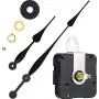 Hicarer High Torque Long Shaft Clock Movement Mechanism with 12 Inch Long Spade Hands (Black)