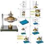 Enfudid Sterling UFO Model Steam Engine Models Assembled Metal Toys and Gifts for Children Engine Model DIY Gift Model Kit Educational Toy for Kids