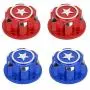 Vbest life Aluminium Alloy Hex Wheel Mount Nuts, 4pcs Metal 17mm Hex Wheel Nut RC Spare Part Replacement Compatible with X-MAXX Summit Traxxas RC Car(Mazarine)