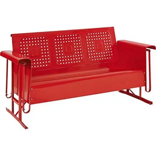 Crosley Furniture Bates Sofa Glider - Red Crosley Furniture Bates Sofa Glider - Red