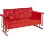 Crosley Furniture Bates Sofa Glider - Red Crosley Furniture Bates Sofa Glider - Red