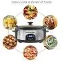 Elite Gourmet Glas Slow Cooker with Adjustable Temp, Entrees, Sauces, Stews & Dips, Dishwasher Safe Glass Lid & Crock, 6 Quart, Stainless Steel Elite Gourmet Glas Slow Cooker with Adjustable Temp, Entrees, Sauces, Stews & Dips, Dishwasher Safe Glass Lid & Crock, 6 Quart, Stainless Steel