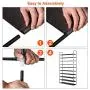 ERONE Shoe Rack Organizer , Tall Shoe Storage for Closets Non-Woven Fabric Metal Sturdy Shoe Shelf Tower Cabinet for Entryway (Black, 10 Tier)