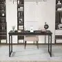 Foxemart Computer Desk 47” Modern Sturdy Office Desk PC Laptop Notebook Study Writing Table for Home Office Workstation, Black Foxemart Computer Desk 47” Modern Sturdy Office Desk PC Laptop Notebook Study Writing Table for Home Office Workstation, Black