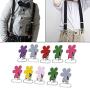 10Pcs Mini Plum Shape Suspender Pacifier Braces Clip Holder for Baby Decorative Metal Pacifier Clip Holder Multi-Color