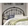 Ashley Furniture Signature Design - Nashburg Metal Headboard - Queen Size - Component Piece - Vintage Casual - Headboard Only - Bronze Finish Ashley Furniture Signature Design - Nashburg Metal Headboard - Queen Size - Component Piece - Vintage Casual - Headboard Only - Bronze Finish
