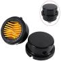 Central Pneumatic Compressor Parts, Black Metal Air Compressor Muffler, Air Compressor Silencer Filter Intake Muffler Silencer Thread 3/8'' 16MM Intake Filter Muffler