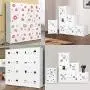 Gizhome Wire Cube Plastic Connectors for Wire Grid Cube Storage Shelving & Mesh Snap Organizer 50pcs - Cream