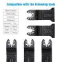 Powerextra 10 Metal Wood Oscillating Multitool Saw Blades Fit Dewalt, Fein, Porter Cable, Black & Decker, Bosch, Dremel, Makita, Craftsman, Ridgid, Ryobi, Milwaukee, Rockwell, Chicago