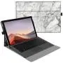 Fintie Case for New Microsoft Surface Pro 7 / Pro 6 / Pro 5 / Pro 4 / Pro 3 12.3 Inch Tablet - Multiple Angle Viewing Portfolio Business Cover, Compatible with Type Cover Keyboard (Marble)