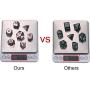 Frienda Zinc Alloy Metal Polyhedral 7-Die Dice Set for Dungeons and Dragons RPG Dice Gaming D&D Math Teaching, d20, d12, 2 Pieces d10 (00-90 and 0-9), d8, d6 and d4