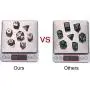 Frienda Zinc Alloy Metal Polyhedral 7-Die Dice Set for Dungeons and Dragons RPG Dice Gaming D&D Math Teaching, d20, d12, 2 Pieces d10 (00-90 and 0-9), d8, d6 and d4