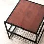 Zinus Modern Studio Collection 20 Inch Deluxe Side / End Table / Coffee Table / Night Stand with Metal Storage Basket / Good Design Award Winner