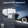 GLORIOUS-LITE Solar Security Light Outdoor, 1600LM Solar LED Motion Sensor Light with 3 Adjustable Head, 5500K, IP65 Waterproof Flood Light for Backyard, Pathway & Patio GLORIOUS-LITE Solar Security Light Outdoor, 1600LM Solar LED Motion Sensor Light with 3 Adjustable Head, 5500K, IP65 Waterproof Flood Light for Backyard, Pathway & Patio