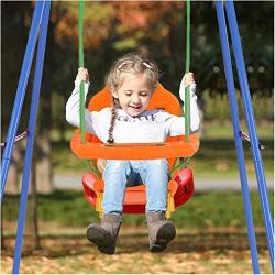 Toddler Swing Playset - A-Frame Metal Swing Play Set Toys,Indoor and Outdoor Playground Swing Seat, Safety Swing Chair for Kids Boys Girls (from US, Multicolour)