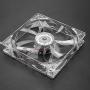Pokerty Cooling Fan, 12CM 5V USB Transparent LED Colorful Light Cooling Fan PC Computer CPU Cooling Fan