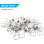 TSJ 20 Pack Laundry Hooks Clothes Pins Hanging Clips Metal Baby Delicate Item Hanger Rack Office Home Travel Portable