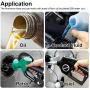 EVIL ENERGY 6AN 90 Degree Swivel Hose End Fitting for Braided Fuel Line Aluminum Black