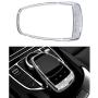 1797 Compatible Touchpad Cap for Mercedes Benz Accessories Parts Bling COMAND Screen Covers Decals Sticker Interior Decorations W205 S205 W213 S213 X253 C253 C E GLC Class AMG Women Men Crystal Silver