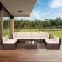 U-MAX 7 Piece Outdoor Patio Furniture Set, PE Rattan Wicker Sofa Set, Outdoor Sectional Furniture Chair Set with Cushions and Tea Table, Brown U-MAX 7 Piece Outdoor Patio Furniture Set, PE Rattan Wicker Sofa Set, Outdoor Sectional Furniture Chair Set with Cushions and Tea Table, Brown
