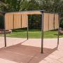 Christopher Knight Home 304382 Dione Outdoor Steel Framed 10 Gazebo, Beige/Brown