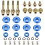 Dewhel B-SERIES B16 B17 B18 VTEC LOW-PROFILE SLIM VALVE COVER HARDWARE WASHER BOLT Color Blue