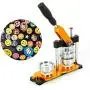 DNYSYSJ Button Maker Machine, 25mm Button Maker Hand Pressure Rotary Badge Machine+100 Making Badges Circle Button Part DNYSYSJ Button Maker Machine, 25mm Button Maker Hand Pressure Rotary Badge Machine+100 Making Badges Circle Button Part