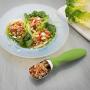 Spring Chef Ice Cream Scoop with Comfortable Handle, Professional Heavy Duty Sturdy Scooper, Premium Kitchen Tool for Cookie Dough, Gelato, Sorbet, Green