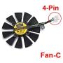 inRobert PLD09210S12HH Video Card Cooling Fan for ASUS Strix R9 390X 390 RX480 RX580 GTX 980Ti 1060 1070 1080 Graphic Card (Fan-C(4pin))
